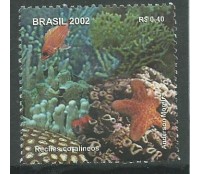C2467 RECIFES CORALÍNEOS DESTACADO DO BLOCO 125 -  2002 - 10.529 Mint